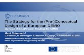 The Strategy for the (Pre-)Conceptual Design of a European ... Meeting Proceedings/4th DEMO...The Strategy for the (Pre-)Conceptual Design of a European DEMO (Revision of the EU Fusion