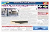 Repair of concrete beams using carbon fibre composites · 2016-02-17 · effectiveness of using CFrP sheets to repair corrosion damaged reinforced concrete beams. To fulfil this objective,