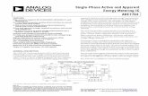 ADE7763 Single-Phase Active and Apparent Energy Metering ... Sheets/Analog Devices PDFs/ADE7763.pdf · Single-Phase Active and Apparent Energy Metering IC ADE7763 Rev. A Information