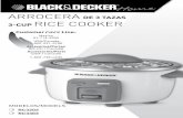 ArrocerA rice cooker - Use and Care Manualsuseandcaremanuals.com/pdf/RC3203.pdf · 2016-03-05 · 3 Por favor lea este instructivo antes de usar el producto. INstRUCCIONEs IMPORtANtEs