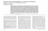 Goniometric Reliability in a Clinical Setting - …...Goniometric Reliability in a Clinical Setting Subtalar and Ankle Joint Measurements ROBERT A. ELVERU, JULES M. ROTHSTEIN, and