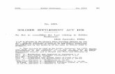 No. 6373. SOLDIER SETTLEMENT ACT 1958. · No. 6373. SOLDIER SETTLEMENT ACT 1958. An Act to consolidate the Law relating to Soldier Settlement. [30th September, 1958.] BE it enacted