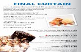 Cinema Cafe Menu Oct 2018 - FilmsXpresschocolate sauce, whipped cream and cherry. Any Given Sundae 4.89 Choose One: Chocolate Sauce Caramel Sauce Strawberry Topping Moaning Myrtle