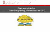 | 1 Making Meaning Interdisciplinary Humanities at UCG · 2019-10-10 · | 5 university college groningen humanities 1. Investigating & Reporting › We do not naïvely encounter