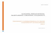 LEADING INNOVATION, NURTURING CREATIVE STUDENTS · students in Australia with respect to OCED standards, particularly in science and mathematics (Thomson et al, 2017), the very areas,