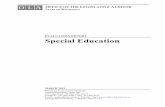 EVALUATION REPORT Special Education · Topics for evaluations are approved by the Legislative Audit Commission (LAC), which has ... LIST OF RECOMMENDATIONS 107 APPENDIX A: Case Studies
