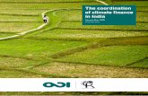 The coordination of climate finance in IndiaThe coordination of climate finance in India 2 aspects of climate change – prepared a report titled “Climate Change and India: A 4X4