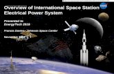 Overview of International Space Station Electrical Power ... · Overview of International Space Station National Aeronautics and Space Administration Electrical Power System Presented