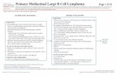 Primary Mediastinal Large B-Cell Lymphoma Page 1 of 13...Primary Mediastinal Large B-Cell Lymphoma Page 2 of 13 Disclaimer: This algorithm has been developed for MD Anderson using
