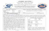 GAME NOTES - Minor League BaseballGame Recaps: Iowa defeats Las Vegas 4-3 in game two of the four-game series (Sunday, August 16): The Cubs defeated the 51s 4-3 in game two of the