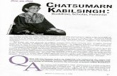 One on One CHATSUMARN KABILSINGH - Isis …...One on One CHATSUMARN KABILSINGH: Buddhist, Scholar, Feminist Religion is the one realm where the struggle for equality and women's rights