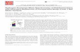 Hydrogen Exchange Mass Spectrometry of Related Proteins … · 2017-08-28 · Although much ofthe hydro-gen exchange features were preserved across the five proteins, the kinetics