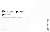 European power prices - R-Meetings · 2018-12-03 · Source: Bloomberg Terminal, Bloomberg NEF. Ten years of stable power prices Real 2007 power prices in select European markets,