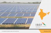 RENEWABLE ENERGY · hydro) in India reached record 101.84 billion units in FY18 and has ... Mercom India, Bloomberg NEF State Wise Solar Installations in India (August 2018) 11 Renewable