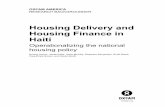 130501 Housing Delivery and Housing Finance in Haiti EN · housing's twin value chains – supply-side delivery of new or renovated housing, and demand-side delivery of finance to