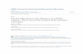Private Education in the Absence of a Public Option: The ... · Private Education in the Absence of a Public Option in the U.A.E. & Qatar 43 FIRE: Forum for International Research