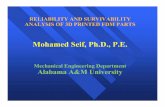 Mohamed Seif, Ph.D., P.E. - Society of Reliability Engineerssrehsv.com/wp-content/uploads/2018/11/RAMXI_E5a... · Laser Melting Process XX XXXX XX X XX Material Jetting Processes