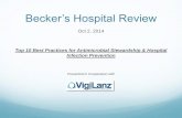 Becker’s Hospital Review Slides.pdfVigiLanz ASP Rules Examples Organism-Antibiotic Mismatch (based on antibiotic panel sensitivities testing) Vancomycin IV and MRSA with vancomycin