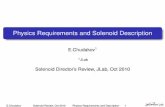 Physics Requirements and Solenoid Description · 2011-10-11 · Physics Requirements and Solenoid Description E.Chudakov1 1JLab Solenoid Director’s Review, JLab, Oct 2010 E.Chudakov