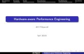 Hardware-aware Performance Engineering · caches appear in 80486 (1989), even 80386 had optional o -chip cache vector instructions appear in Pentium MMX (1996) multiple cores appear