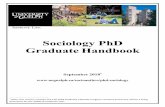 Sociology PhD Graduate Handbook F18 Version...PhD Program in Sociology: Student Handbook 6 Collaborative Program in International Development Studies The four fields of specialization