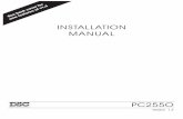 INSTALLATION MANUAL - AlarmHow.netalarmhow.net/manuals/DSC/Intrusion Panels/PC2550... · cause a short. Note: The PC2550 will not start up if “AC” is off and the battery is low.