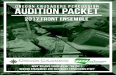 Front Ensemble Cover - Oregon Crusadersoregoncrusaders.org/wp-content/uploads/2016/10/OCP-Front-Ensemble-Packet-2017.pdfOregon Crusaders Percussion Audition Packet – Front Ensemble