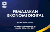 PEMAJAKAN EKONOMI DIGITAL...WHAT IS DIGITAL ECONOMY? “the result of a transformative process brought by information and communication technology (ICT), which has made technologies