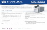Hyosung - ATM Brochure · Hyosung teller cash recyclers and branch transformation units ADDITIONAL INFORMATION • Communication – TCP/IP • In-use button • Counting feature