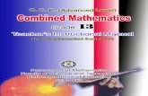 CM File 1 Pages i-vii.pmd ed - NIE · 2016-11-03 · Combined Maths Teacher’s Instructional Manual Grade 13 ... Project Team Curriculum Committee : Grades 12-13 Combined Maths Pr