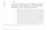 Ottawa Panel Evidence-Based Clinical Practice Guidelines ... · 10/04/2017  · Ottawa Panel Evidence-Based Clinical Practice Guidelines for Therapeutic Exercises and Manual Therapy