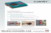 CORROSION ANALYZING INSTRUMENTSalesFlyer.pdf · Corrosion Potential Application Firstly, accurate potential measurements aid in detecting cor-rosion in rebars. Corrosion of steel