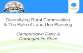 Diversifying Rural Communities & The Role of Land Use ...Diversifying Rural Communities & The Role of Land Use Planning Camperdown Dairy & Corangamite Shire . Major heading Subheading