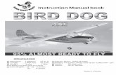 SPECIFICATION - Blackhorsemodel · BIRD DOG - Item code:BH82 . Instruction Manual 2 This instruction manual is designed to help you build a great flying aeroplane. Please read this