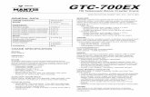 GTC-700EX - TADANOin.tadano.com/products/TBCC/pdf/GTC-700EX_S_G.pdf · GTC-700EX 70t Telescopic Boom Crawler Crane GENERAL DATA CRANE CAPACITY 70t at 3.0m BOOM 4-section, 11.4 m –
