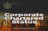 Cororate Chartere...corporate Chartered status operates, encompassing the criteria, the application and renewal processes, and how we partner together to deliver value to all stakeholders.