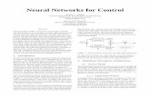 Neural Networks for Control - Latest Seminar Topics for ... · an input and is multiplied by a scalar bias . The net input to the transfer function is , which is the sum of the bias