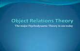 The major Psychodynamic Theory in use today · Melanie Klein’s Theory All infants “split” Splitting is looking at an object as either all good or all bad based upon the present