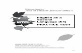 Massachusetts Tests for Educator Licensure (MTEL...Guide for each test field. The test objectives are the core of the testing program and a helpful study tool. Before taking or retaking