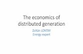 The economics of distributed generation - Erranet · The economics of distributed generation Zoltán LONTAY Energy expert. Introduction of Zoltán Lontay •Mechanical engineer, specializing