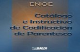 Catálogo e Instructivo de Codificación de Parentesco · 2019-05-16 · 2 La codificación Catálogo e Instructivo de Codificación de Parentesco 1.4. Pregunta de parentesco El parentesco