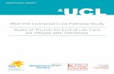 After the Liverpool Care Pathway Study Rules of Thumb for End of … · 2020-01-23 · Dementia is one of the biggest health concerns facing older people and health and social care
