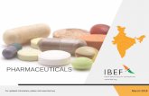 PHARMACEUTICALS · 3 Pharmaceuticals For updated information, please visit EXECUTIVE SUMMARY Source: India Biz, PWC, Department of Industrial Policy and Promotion, Deloitte, PharmaBiz,