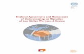 Bilateral Agreements and Memoranda of Understanding on ... · the accompanying ILO Recommendation, 1949 (No. 86) contains a Model Agreement on Temporary and Permanent Employment in