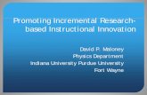 Promoting Incremental Instructional Changeapps3.aps.org/aps/meetings/april09/presentations/L8... · 2009-06-24 · Promoting Incremental Research-based Instructional Innovation David