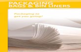 PACKAGING BAGS & BIN LINERS - Streamline SuppliesPACKAGING BAGS & BIN LINERS 29 PLASTIC PRODUCE & POLYPROPYLENE BAGS ... 73L Commercial - Black (on rolls) 250 4602036 75L Commercial