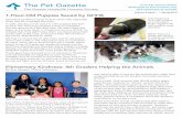 The Pet Gazette - GHHS · 2018-06-29 · The Pet Gazette The Greater Huntsville Humane Society A no-kill animal shelter dedicated to the humane care and treatment of animals 1-Hour-Old