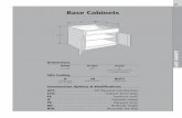 Base Cabinets 2017-02-10آ  Standard Base cabinets are 34 1âپ„ 2â€‌ high by 24â€‌ deep and range from