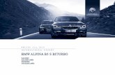 BMW ALPINA B3 S BITURBO...BMW ALPINA B3 S BITURBO OPTIONAL EUIPMENT CODE SALOON TOURING front 8 x 19“, rear 9 x 19“ with 245/35 R19 93W XL M+S, EU-tyre label* EURO excl. tax ALPINA