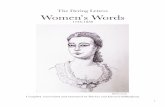 The Dering Letters Women’s Words - Patricia Shillingburg · 2015-04-22 · 1 The Dering Letters Women’s Words 1734-1838 Compiled, transcribed and annotated by Patricia and Edward